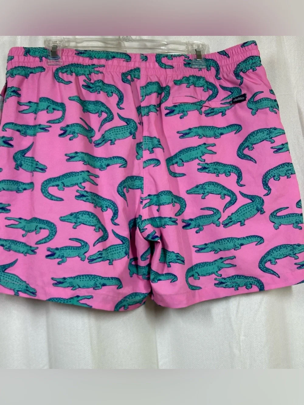 Chubbies The Glades Swim Trunks Shorts Alligator Print Size XXL Inseam 5.5